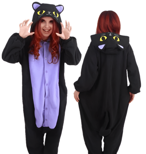 Combinaison Pyjama Chat Noir – Image 2